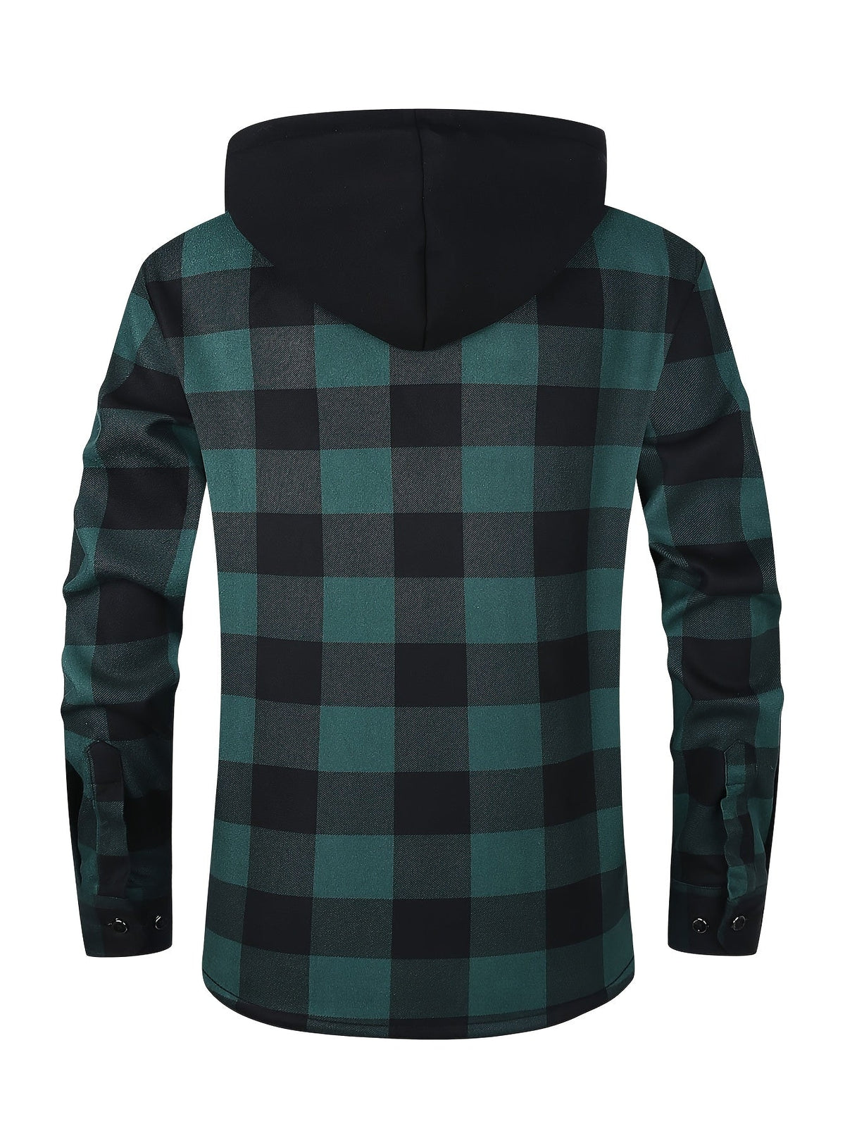 Giacca Uomo Camicia a Quadri con Cappuccio – Layering Rustico