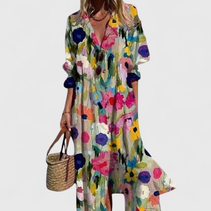 Paula™ | Abito Bohemien Elegante Donna Floreale