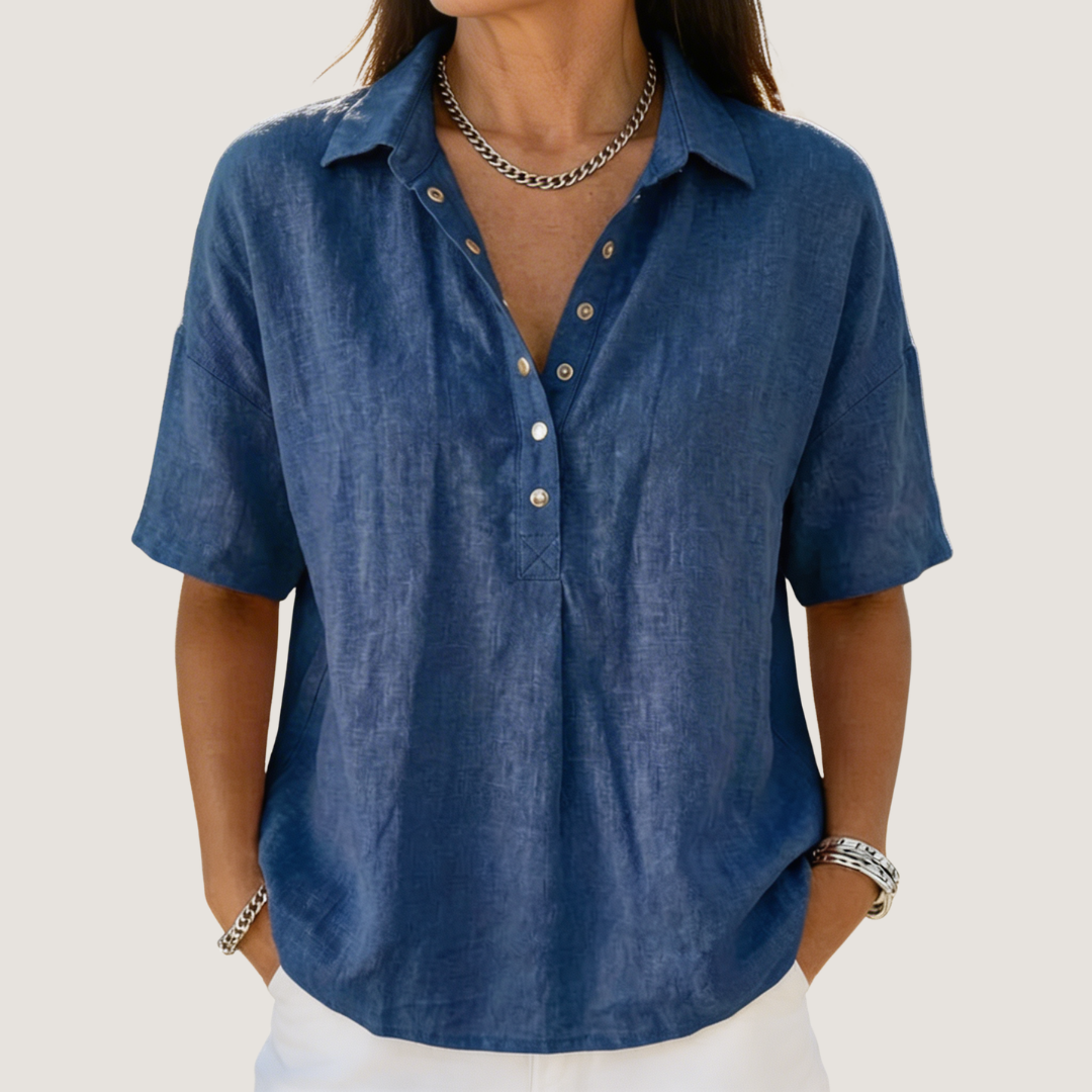 Quinley | Camicia Casual con Collo e Bottoni
