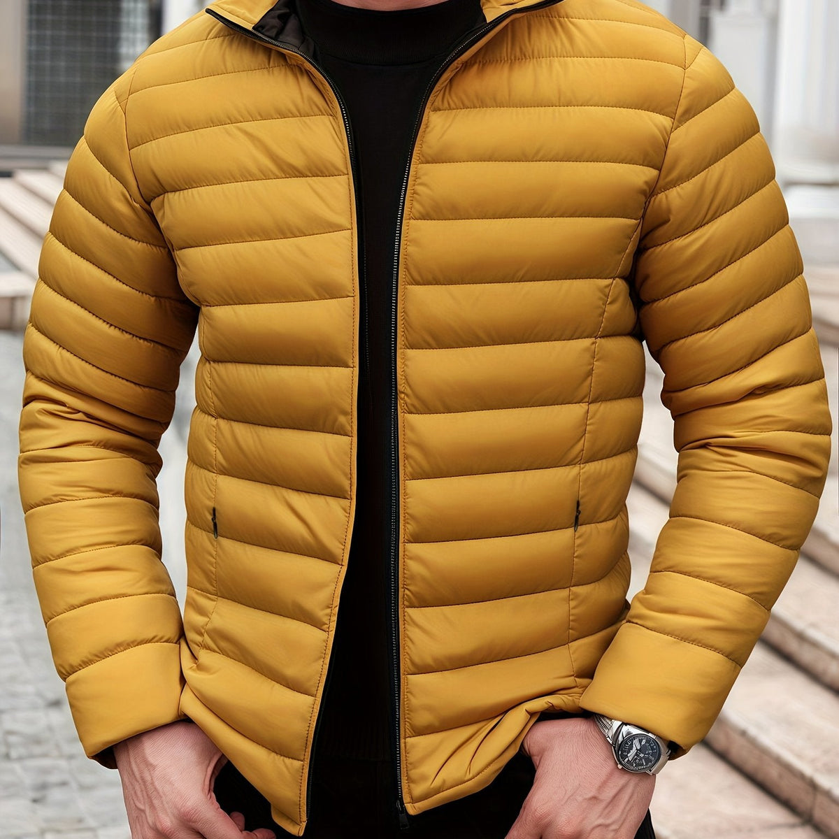 Giacca Uomo Trapuntata Leggera – Calore Senza Peso