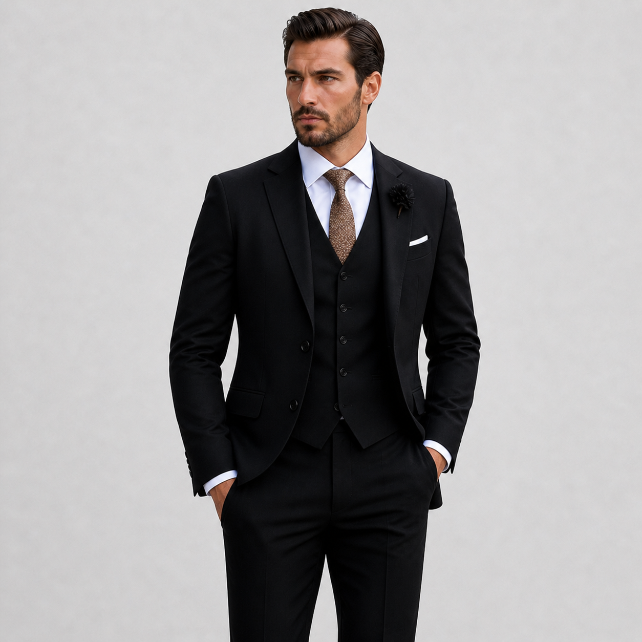 Abito in Lino Tre Pezzi con Gilet Uomo | Eleganza Estiva
