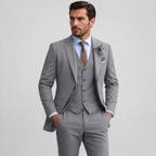 Abito in Lino Tre Pezzi con Gilet Uomo | Eleganza Estiva