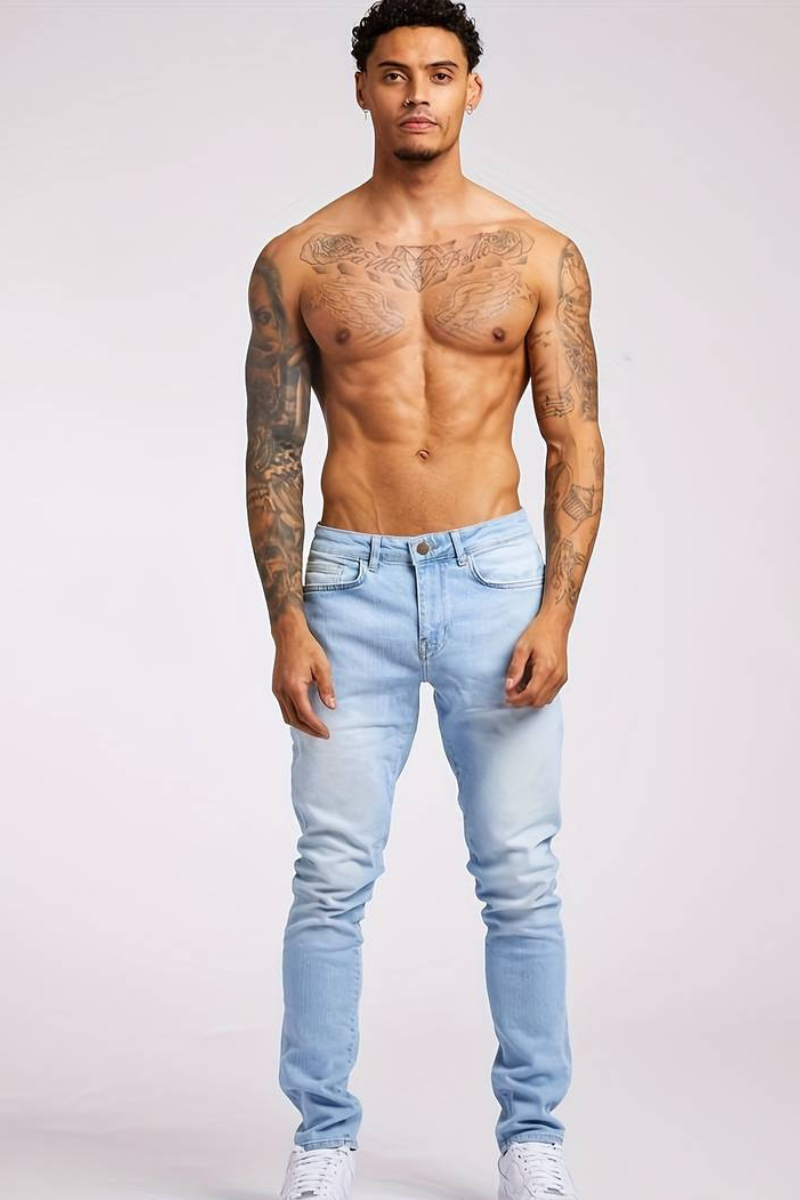 Jeans Slim Fit Uomo – Stile Streetwear Urbano