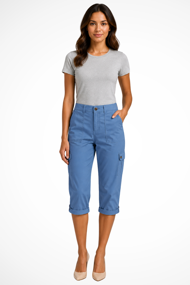 Pantaloni Cargo Donna Cropped