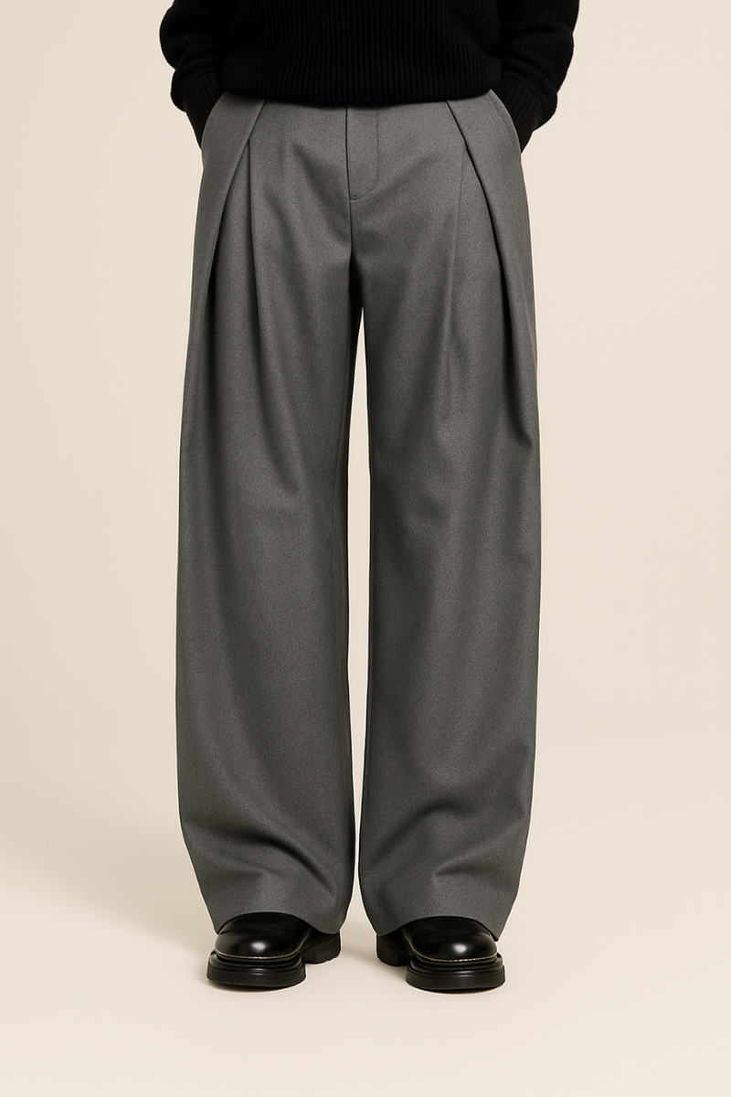 Pantaloni Uomo a Gamba Larga Smart Casual