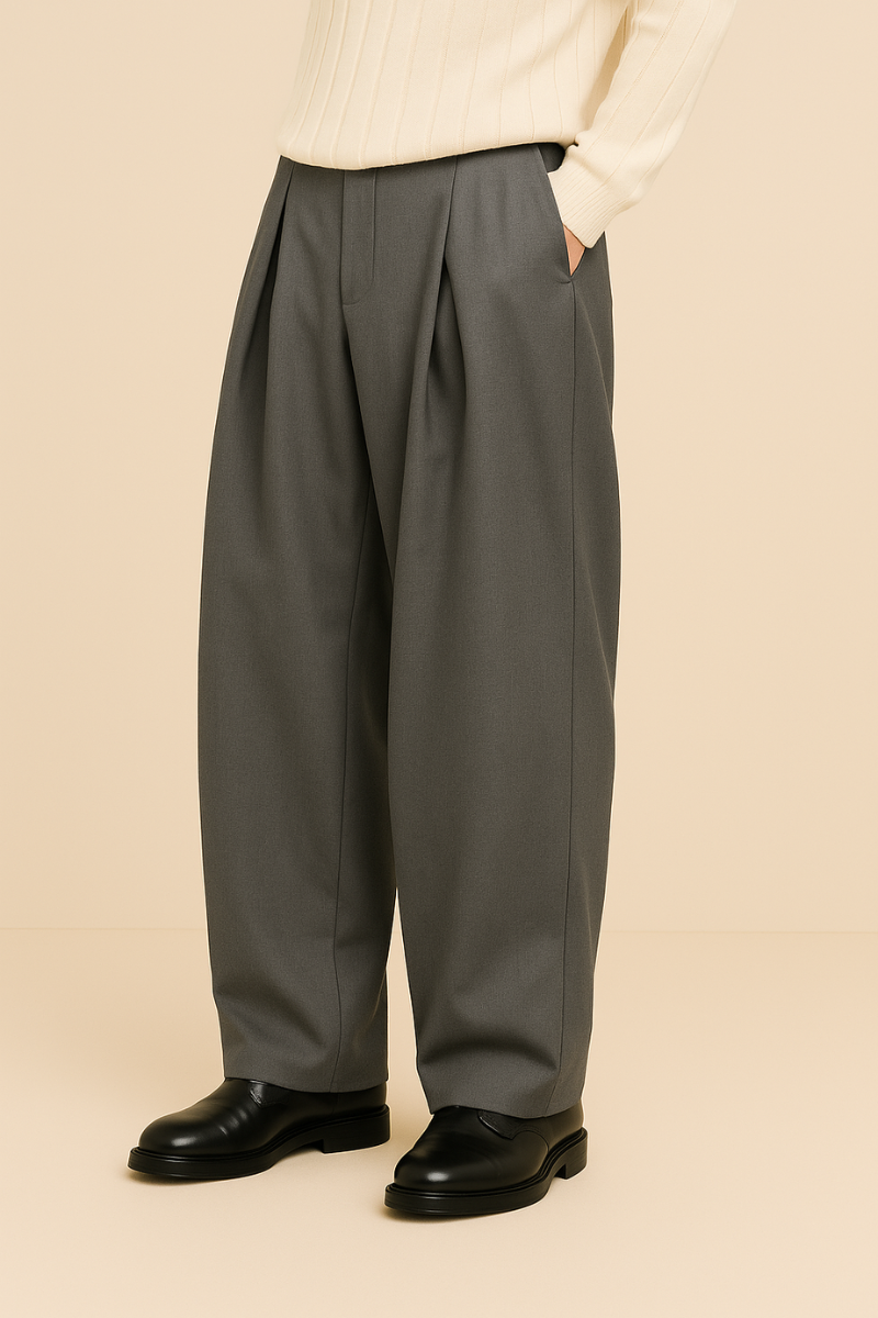 Pantaloni Uomo a Gamba Larga Smart Casual