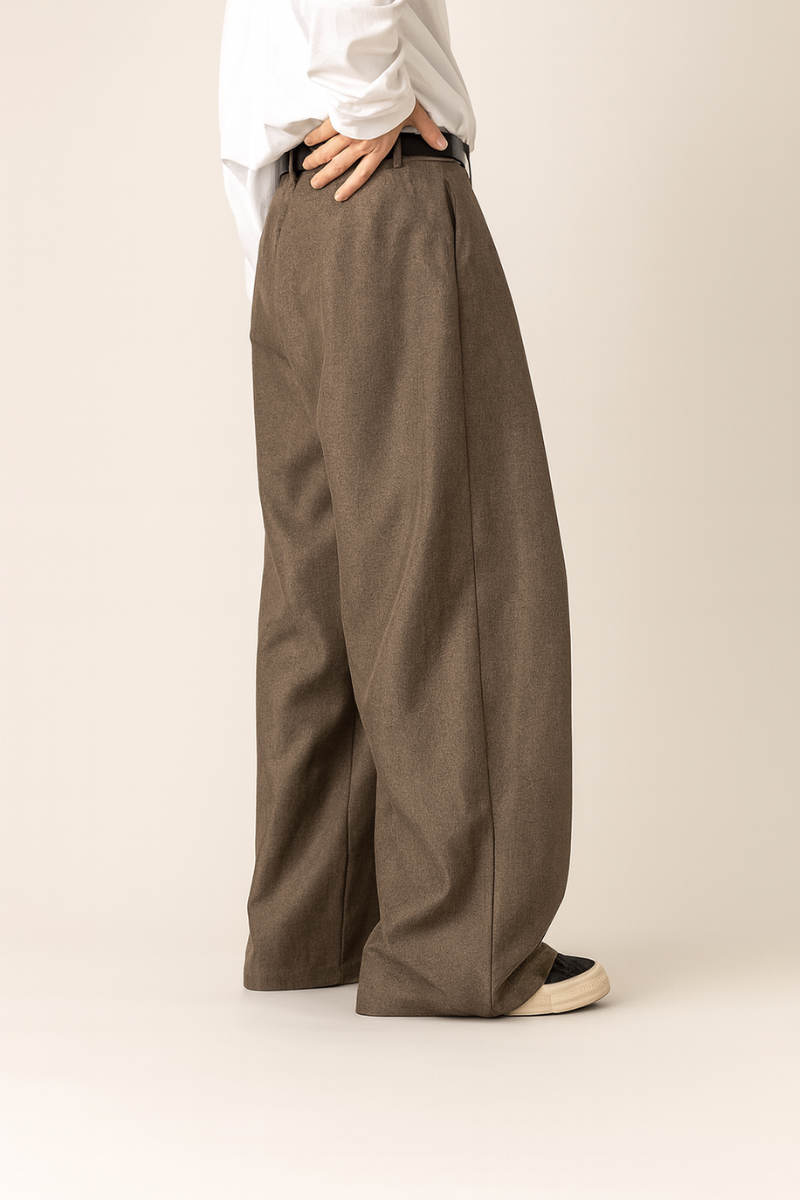 Pantaloni Uomo a Gamba Larga Smart Casual