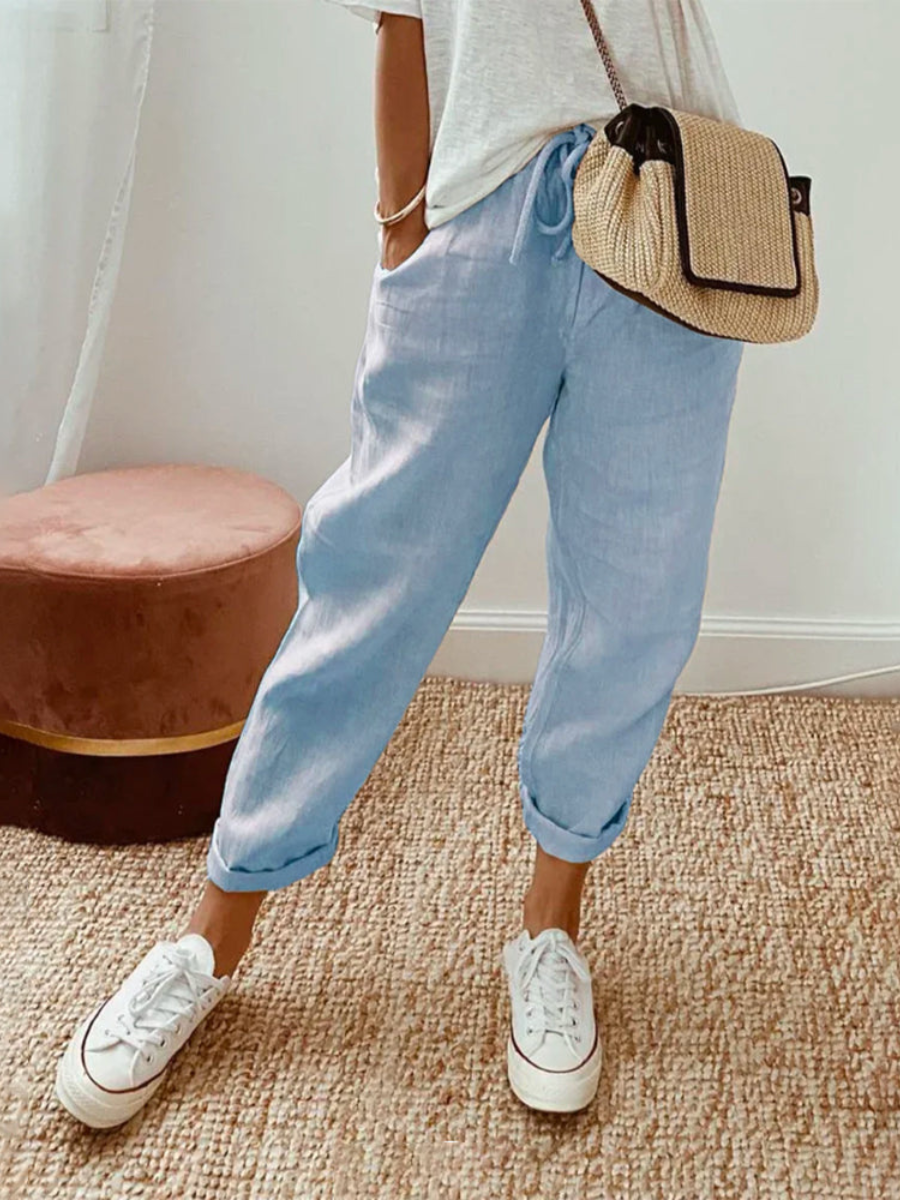 Pantaloni Casual Donna Fit Ampio