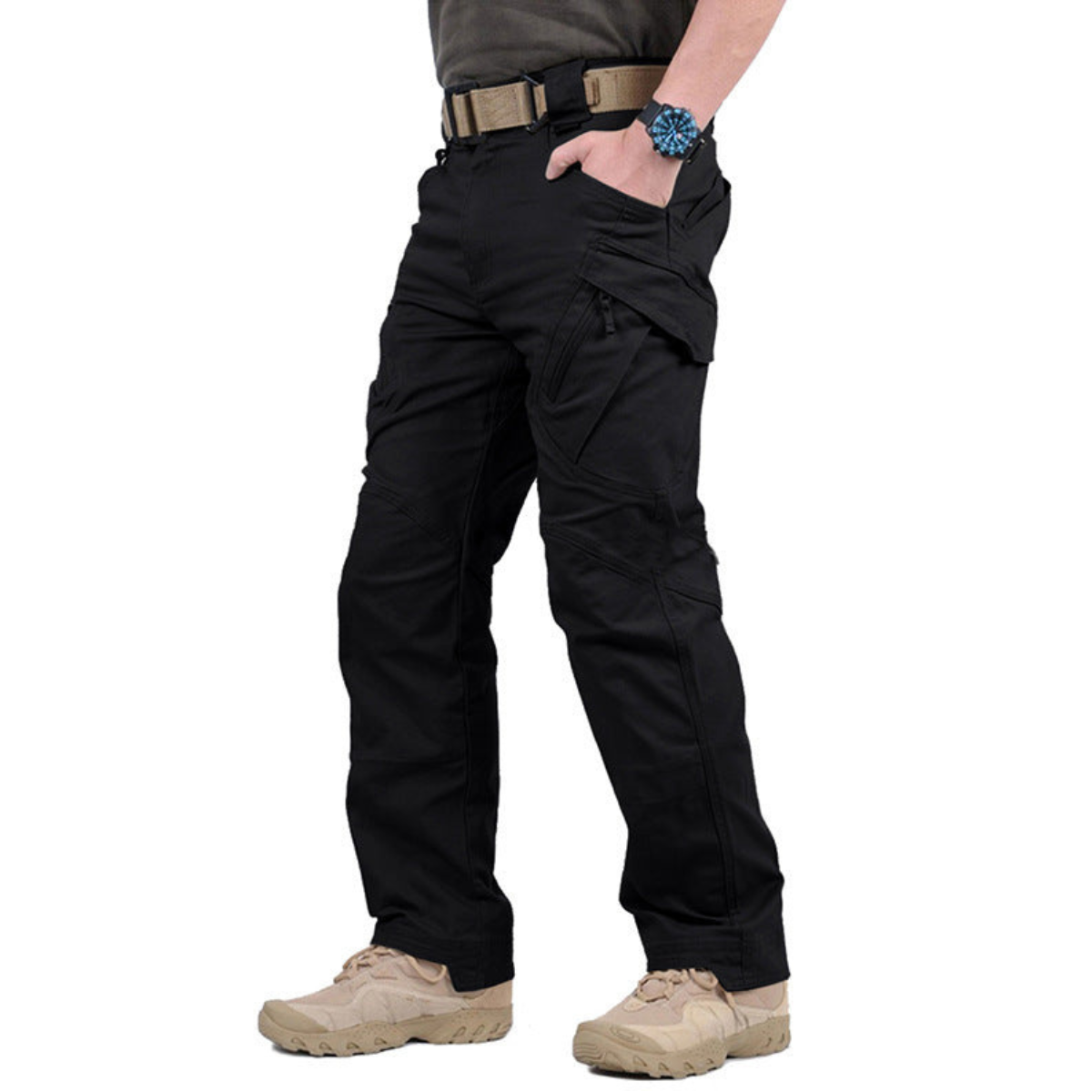 Pantaloni Cargo Tattici Uomo con Tasche Utility