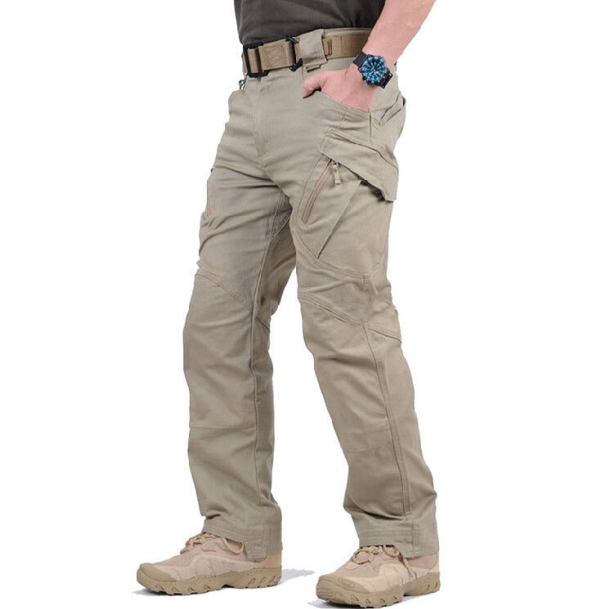 Pantaloni Cargo Tattici Uomo con Tasche Utility