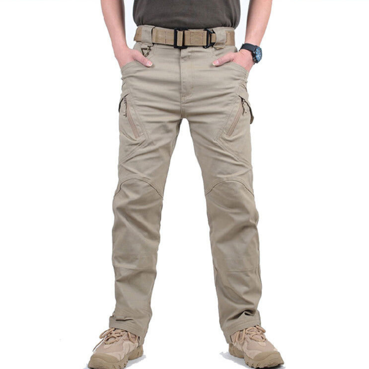 Pantaloni Cargo Tattici Uomo con Tasche Utility