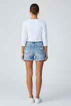 Charlotte | Pantaloncini Denim Donna Casual con Frange