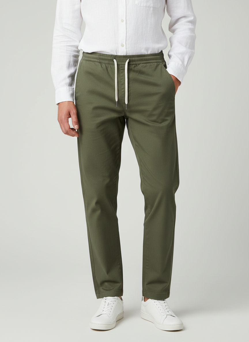Pantaloni Uomo Elasticizzati con Vita Elastica