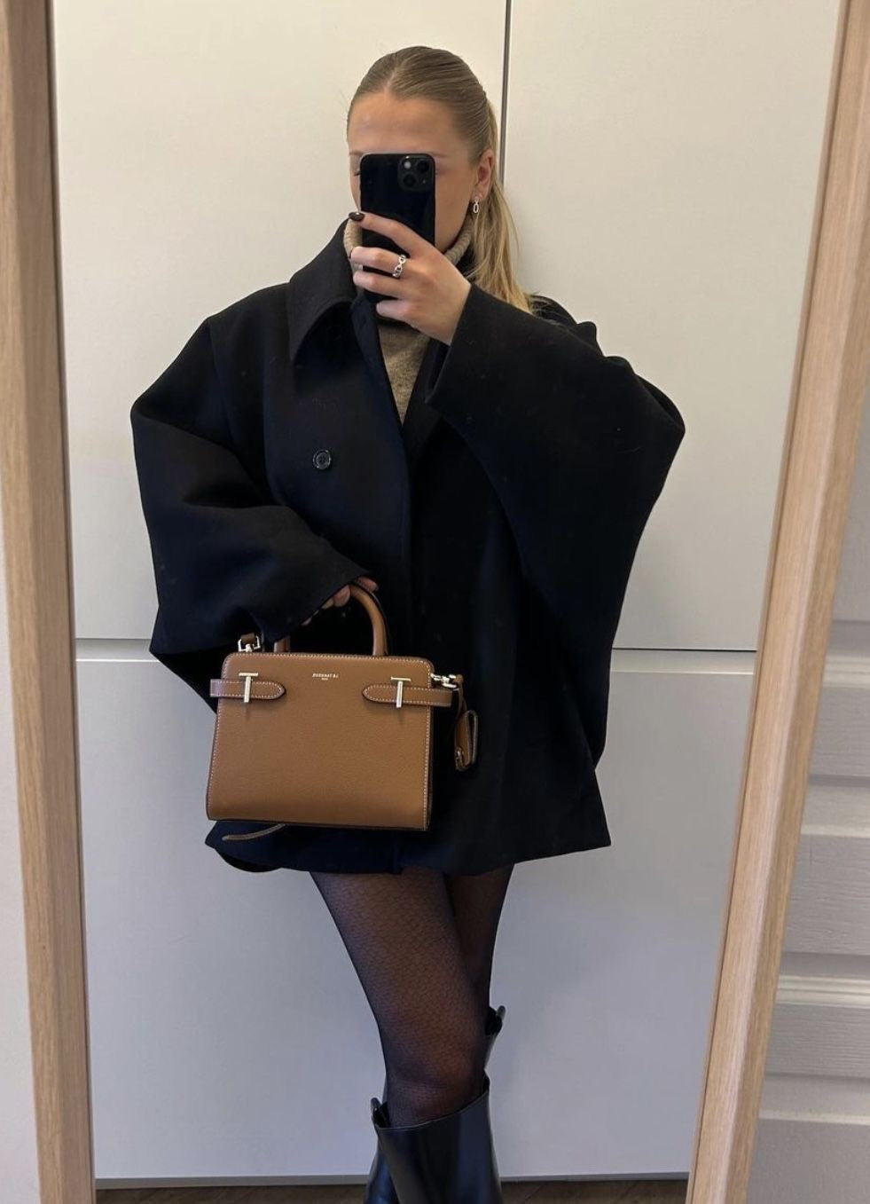 Cappotto Oversize Donna Elegante in Misto Lana Morbido per l'Inverno