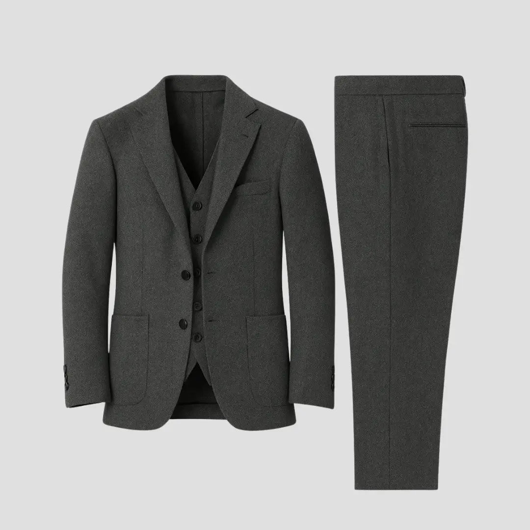 Completo Slim Fit Tre Pezzi Nero Uomo | Eleganza Formale