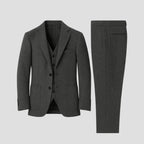 Completo Slim Fit Tre Pezzi Nero Uomo | Eleganza Formale
