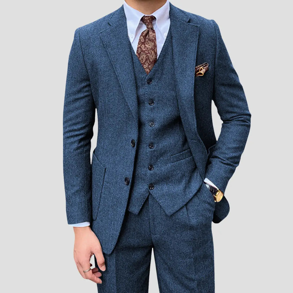 Completo Slim Fit Tre Pezzi Nero Uomo | Eleganza Formale