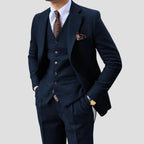Completo Slim Fit Tre Pezzi Nero Uomo | Eleganza Formale