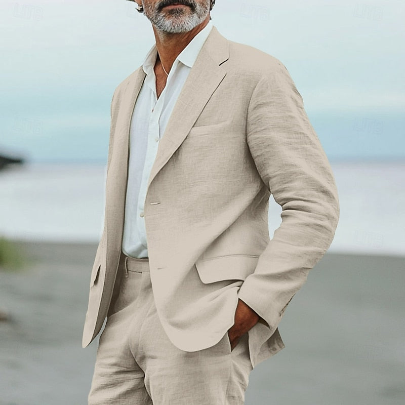 Abito in Lino Relaxed Fit Uomo | Completo Fresco Estivo