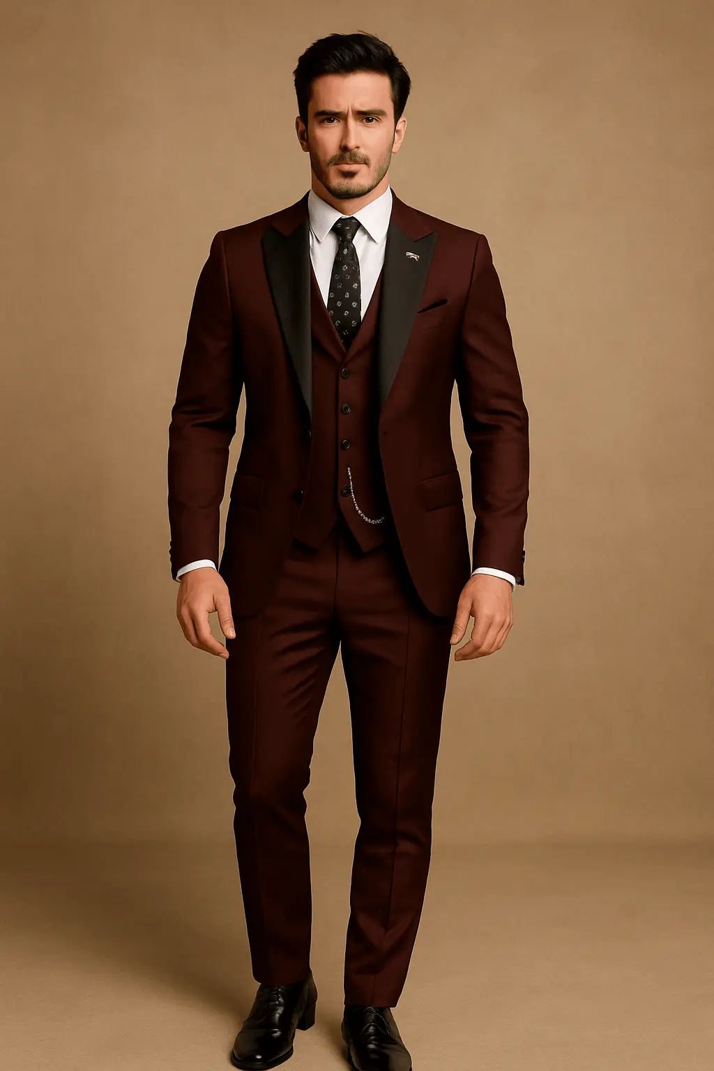 Completo Slim Fit Tre Pezzi Uomo Verde | Abito Formale Moderno
