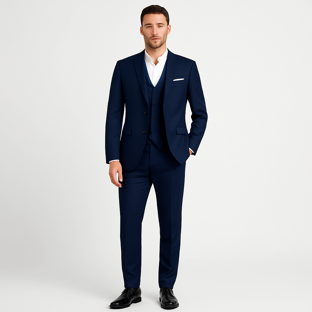 Completo Tre Pezzi Sartoriale Uomo | Abito Cerimoniale Classico
