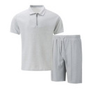 Completo Polo con Zip e Pantaloncini Uomo | Look Coordinato