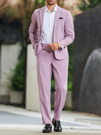 Abito in Lino Slim Fit Uomo | Due Pezzi Elegante Estivo
