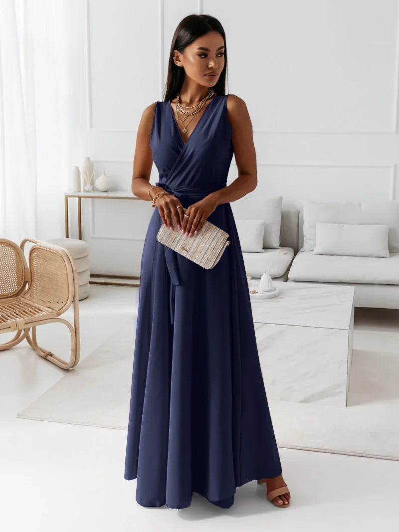 Hailey | Abito Maxi Avvolgente da Cerimonia