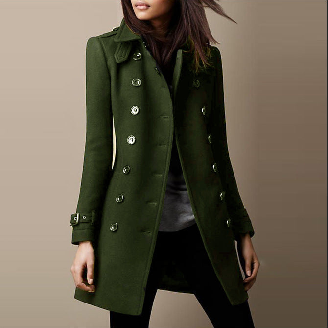 Cappotto Lungo Donna Elegante in Lana Pregiata – Stile Senza Tempo