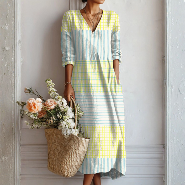 Abito in Lino Donna Minimalista Chic