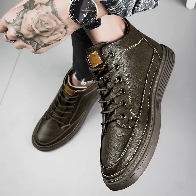 Stivali Uomo Robusti con Lacci – Stile Urban e Industrial