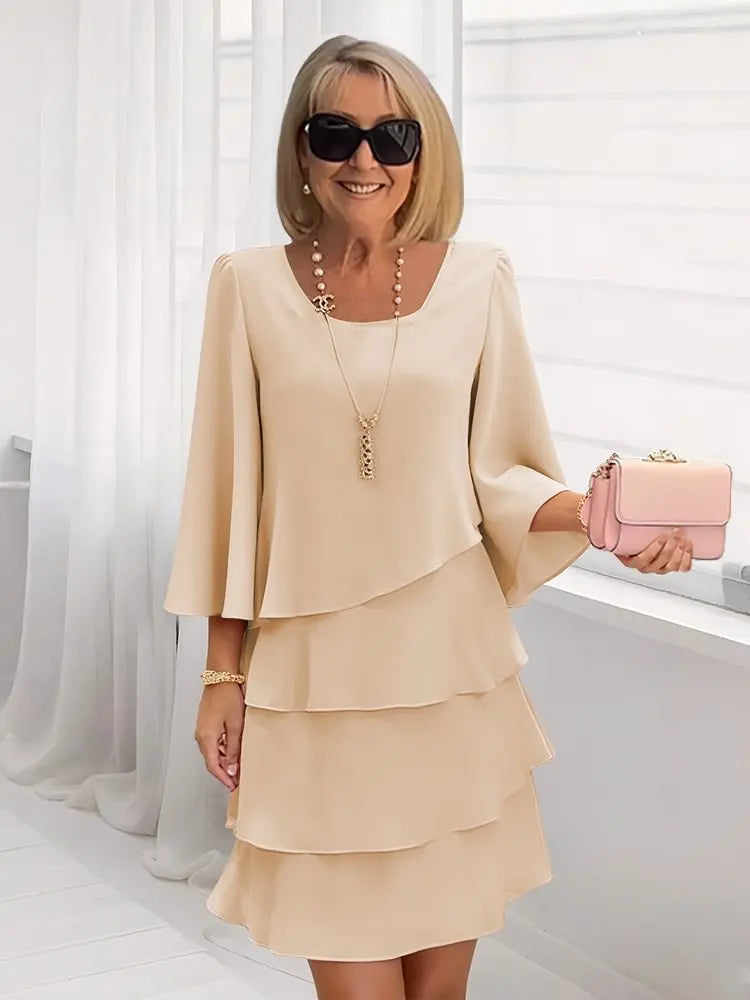Catherine | Abito con Ruches Comfort Elegante