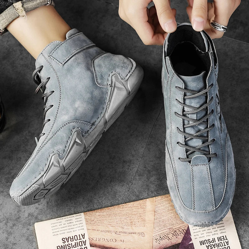 Scarpe in Pelle Impermeabili Uomo