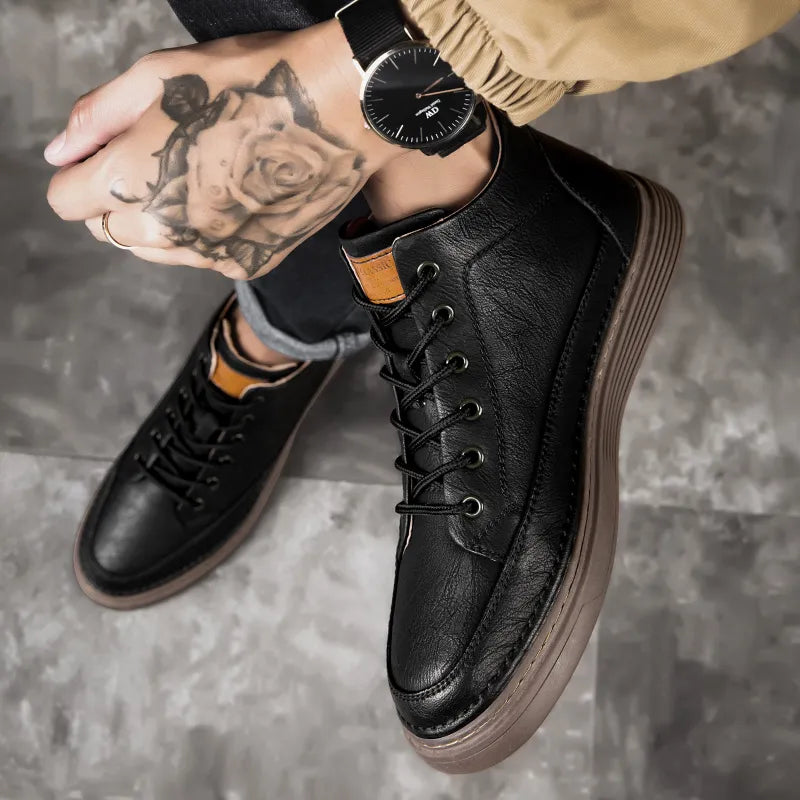 Stivali Uomo Robusti con Lacci – Stile Urban e Industrial