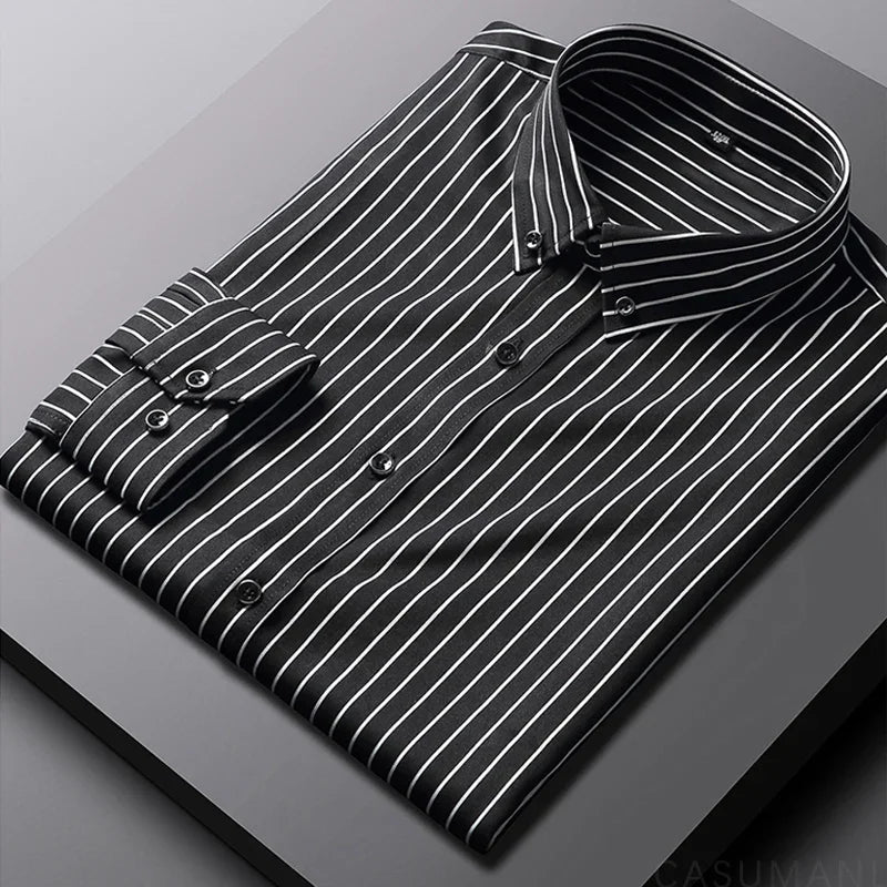 Jermaine™ | Camicia a Righe Rilassata Uomo Casual Chic