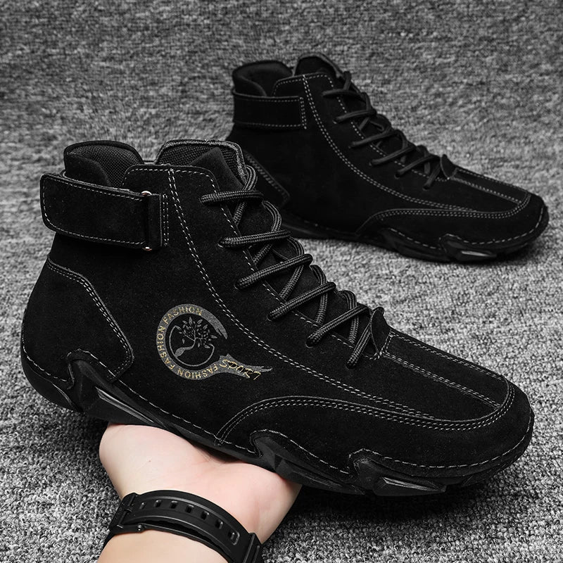 Scarpe in Pelle Impermeabili Uomo