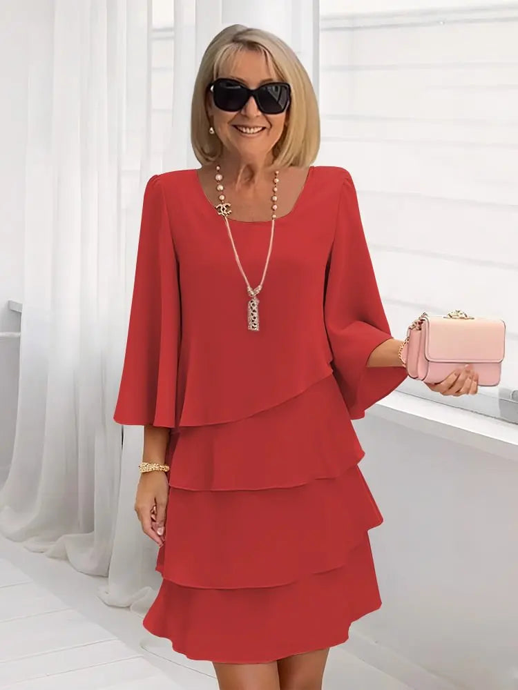 Catherine | Abito con Ruches Comfort Elegante