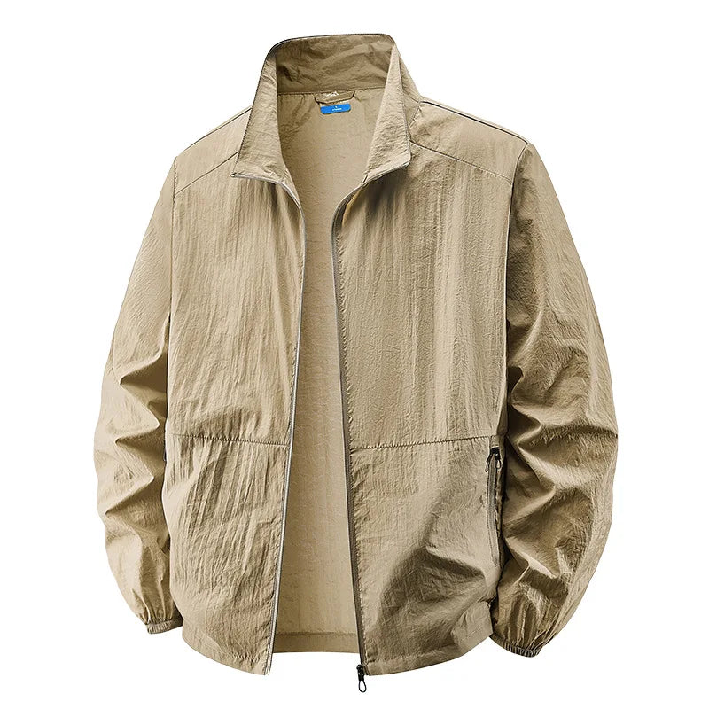 Giacca Uomo Casual Leggera con Collo – Comfort Moderno