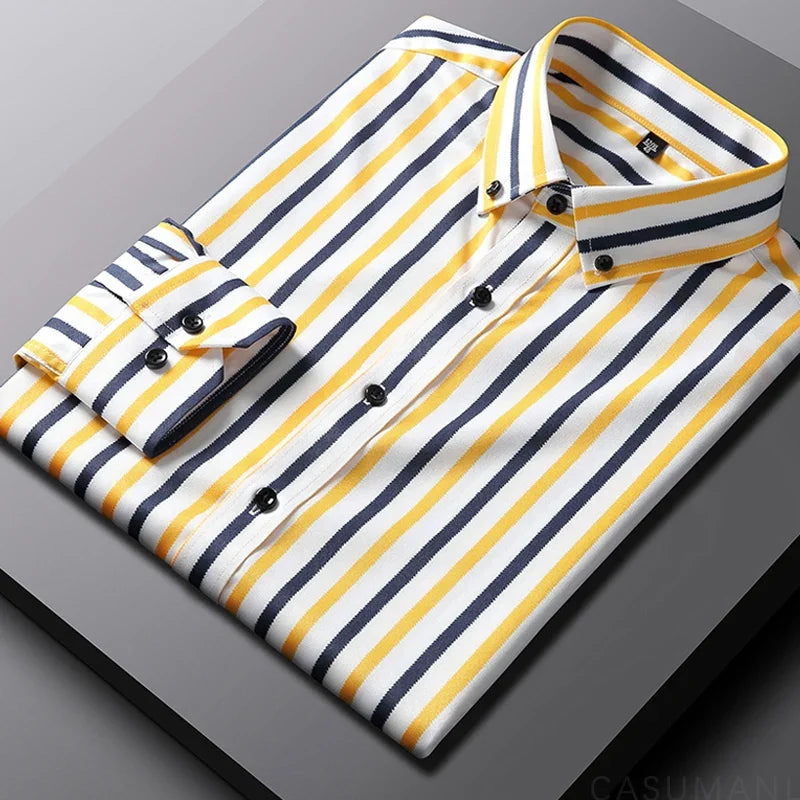 Jermaine™ | Camicia a Righe Rilassata Uomo Casual Chic