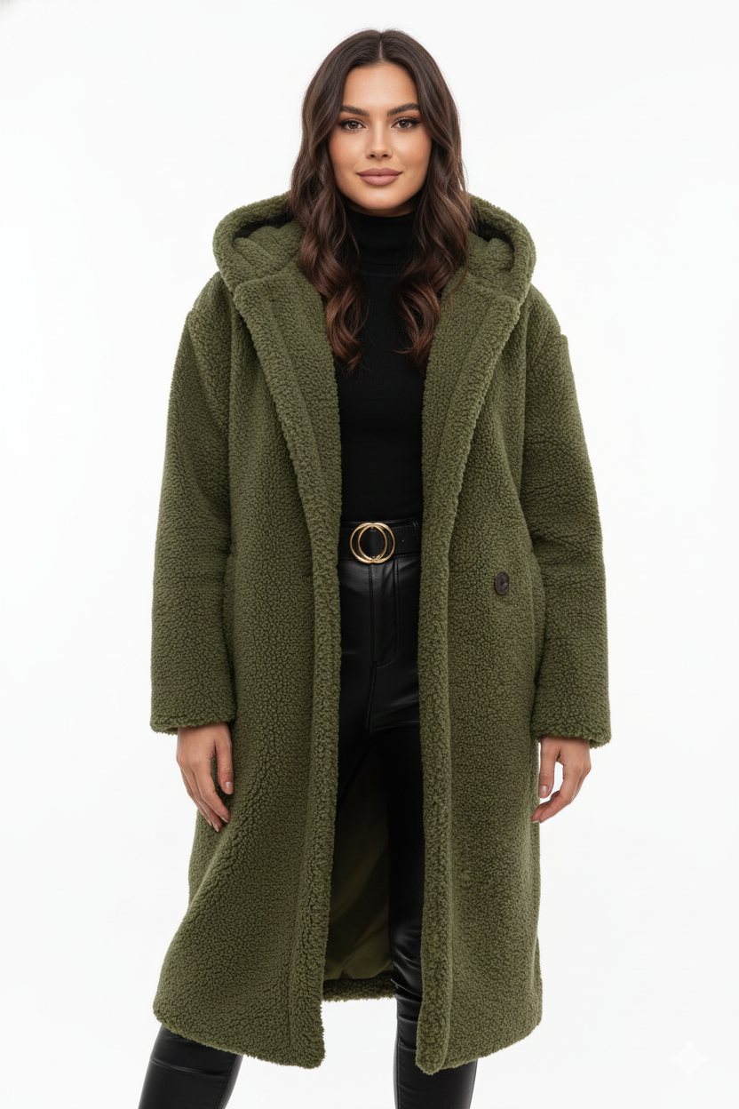 Cappotto Teddy Donna Morbido Oversize – Giacca Calda per Look Invernali Eleganti