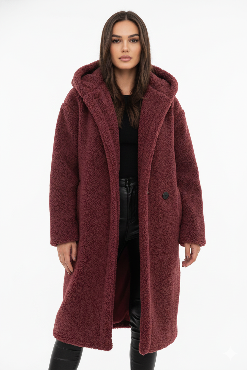 Cappotto Teddy Donna Morbido Oversize – Giacca Calda per Look Invernali Eleganti