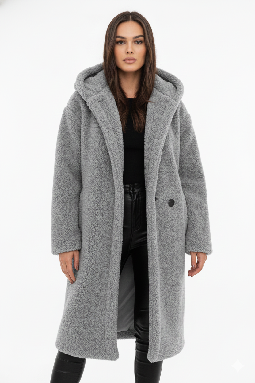 Cappotto Teddy Donna Morbido Oversize – Giacca Calda per Look Invernali Eleganti