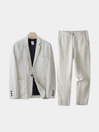 Completo Misto Lino con Rever Uomo | Smart Casual Raffinato