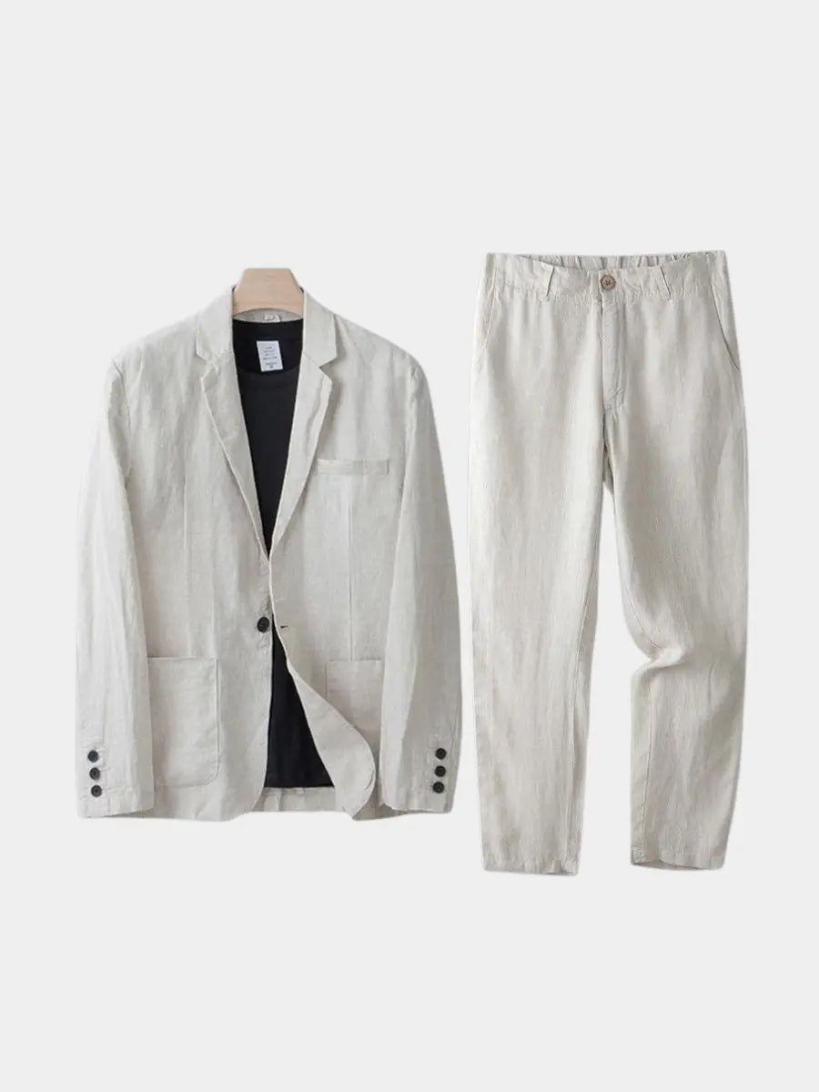 Completo Misto Lino con Rever Uomo | Smart Casual Raffinato