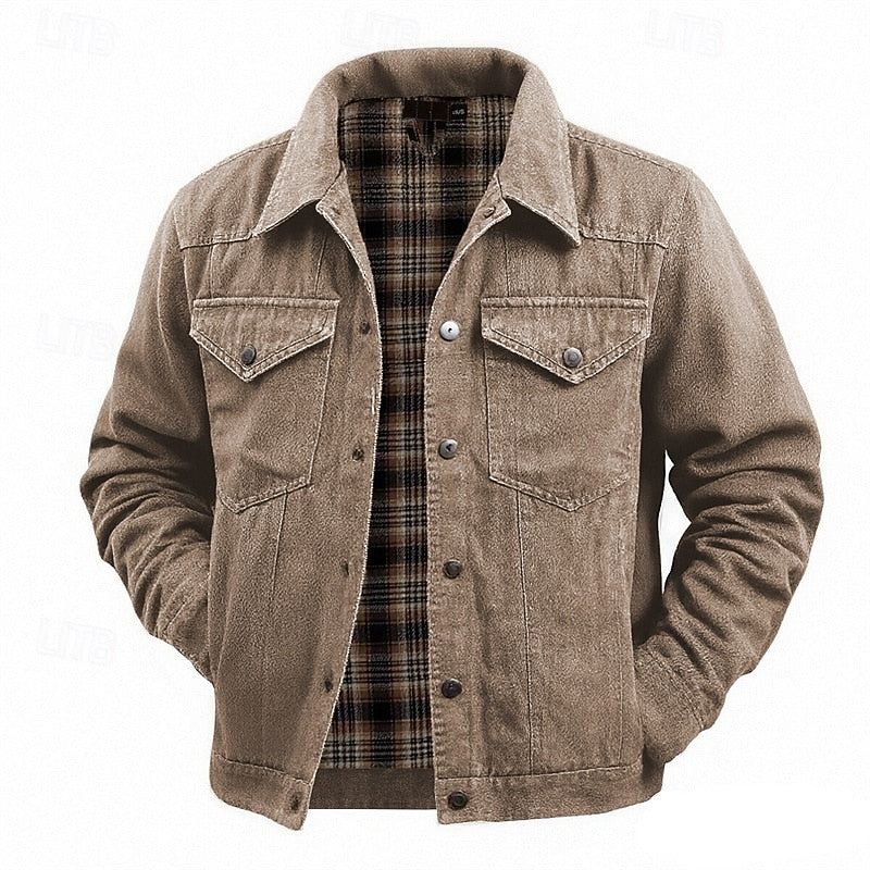 Giacca Uomo Utility Foderata – Funzionalità e Stile Robusto