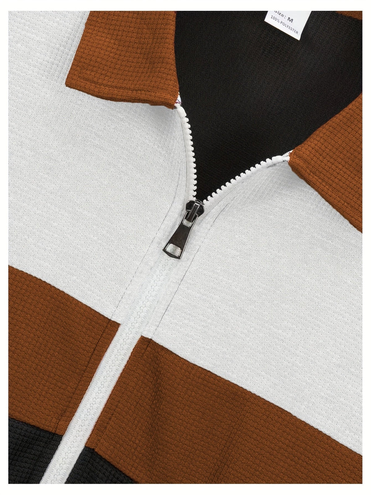 Giacca Uomo con Zip a Blocchi di Colore – Look Dinamico