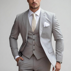 Abito Slim Fit Tre Pezzi Uomo | Completo Elegante Cerimonia