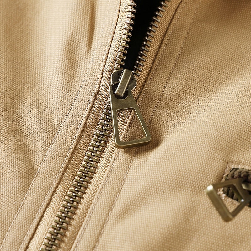 Giacca Uomo Utility con Zip – Versatilità per Ogni Giorno
