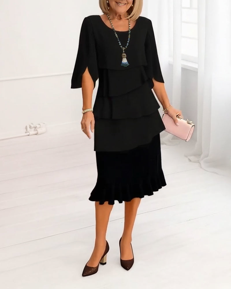 Patricia | Abito con Ruches Comfort Elegante