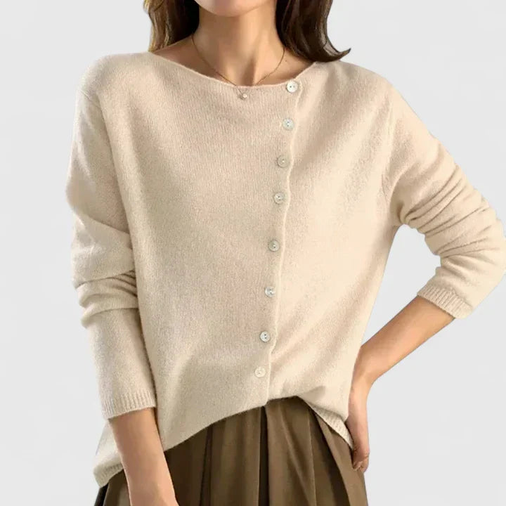 Cardigan Donna con Bottoni Frontali – Eleganza Quotidiana